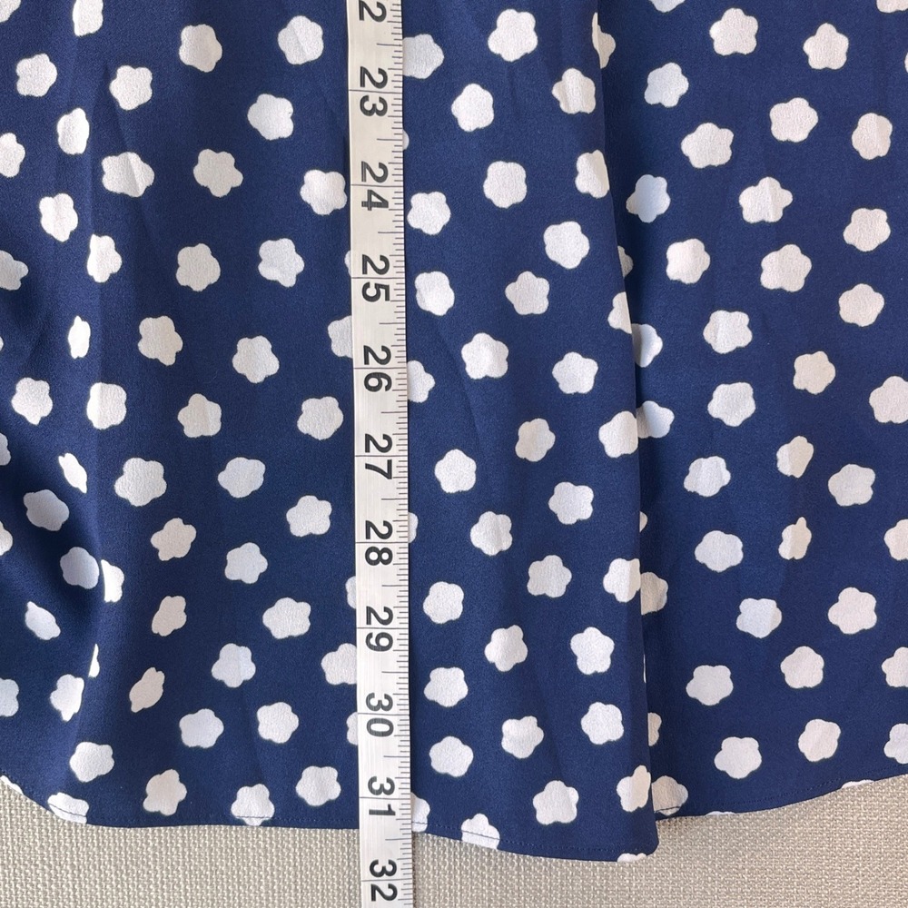 Kate Spade Cloud Dot Midi Dress Womens Size 2 Blue Cali Dreaming OUMU1081 - Picture 7 of 14